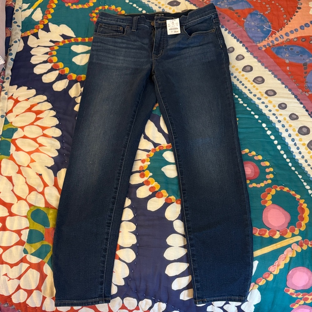 J. Crew Women's Deep Indigo Skinny Jeans